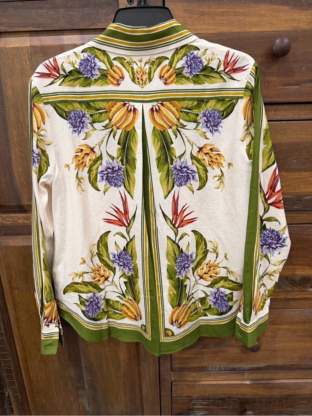Farm Rio Floral-Print Button Front Blouse - Picture 8 of 10